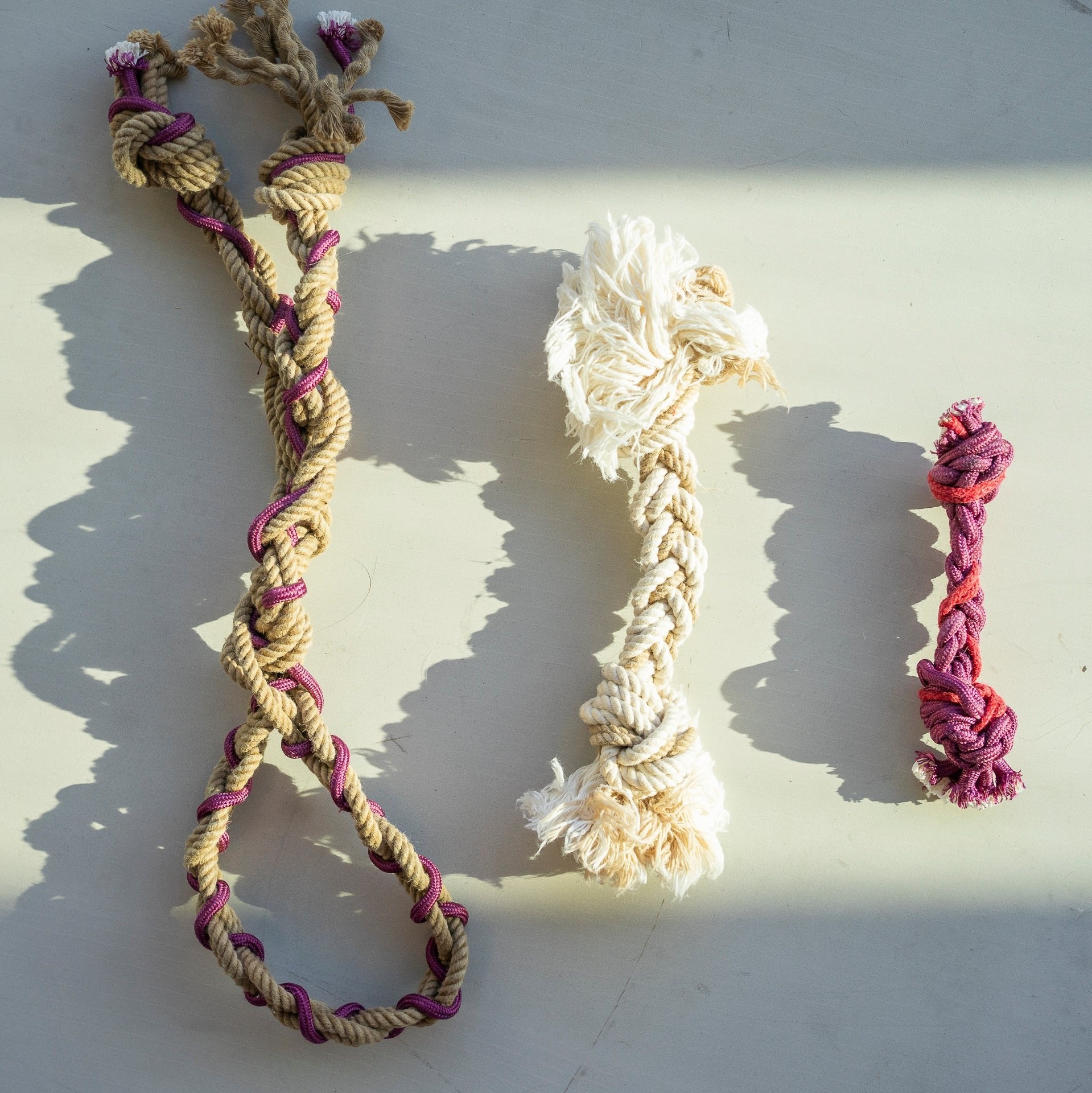 Rope Dog Toy - Made from Recycled Army Tents