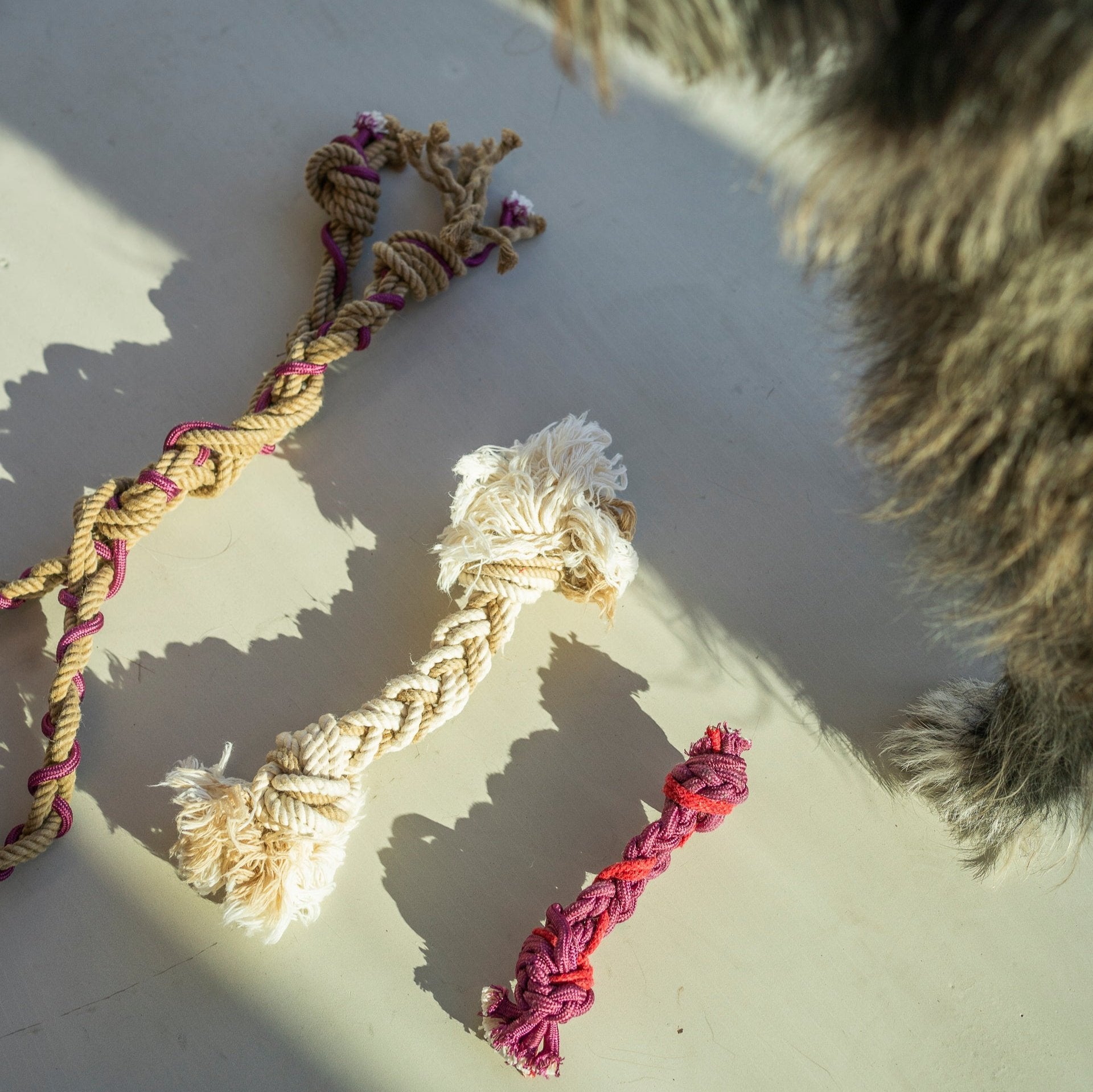 Rope Dog Toy - Made from Recycled Army Tents