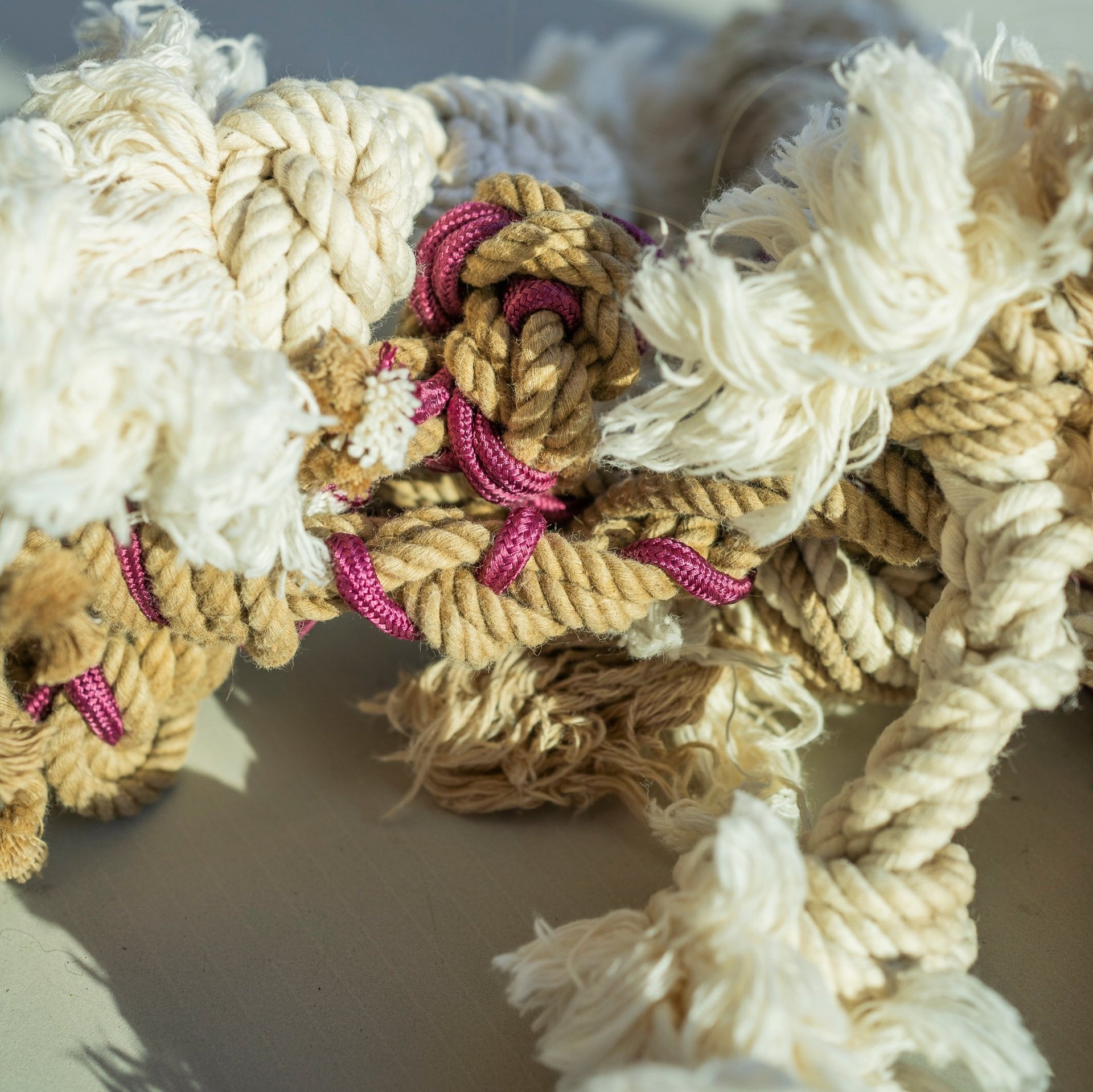 Rope Dog Toy - Made from Recycled Army Tents